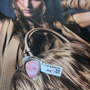 🆕️Pink MoonStone STERLING Silver Ring in 8